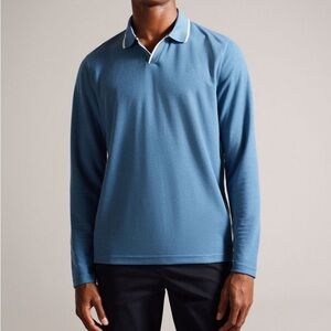 Ted Baker - Maste Long Sleeve Regular Polo Shirt in Size 4